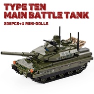 Compatible with LEGO Chiến tranh thế giới thứ hai quân đội Leopard 2A7+2in1 Tiger quân đội xe tăng l