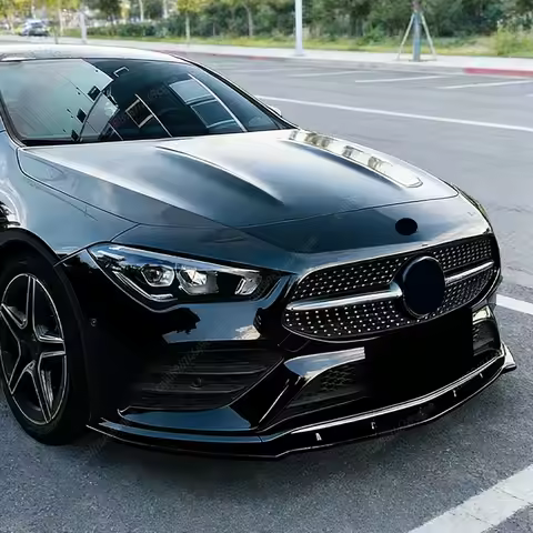 Front Bumper Spoiler Lip Diffusers Splitter Kits For Mercedes CLA Class C118 W118 X118 CLA180 200 22