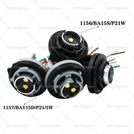 2 PCS S25 1156 BA15S 1157 BAY15D Car Auto LED Bulb Socket adapter Holder