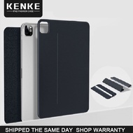 KENKE เคส iPad เคสป้องกัน iPad แบบสามในหนึ่งเดียว เคสบางเฉียบที่ถอดออกได้ for iPad 2022 Pro 12.9 2020 2021 case พร้อมฟังก์ชันการดัดป้องกันเคส Ipad รองรับการชาร์จแบบดูดซับทางด้านขวาของดินสอรุ่นที่สองของ Apple