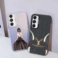Phone Casing For Samsung Galaxy A17 A07 A16 A26 A36 A56 Cover Luxury Metallic Skin Matte Cover L05-L