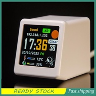LED Dynamic Display 1.54 Inch Screen Support GIF Animation Weather Temperature Humidity Digital Cloc
