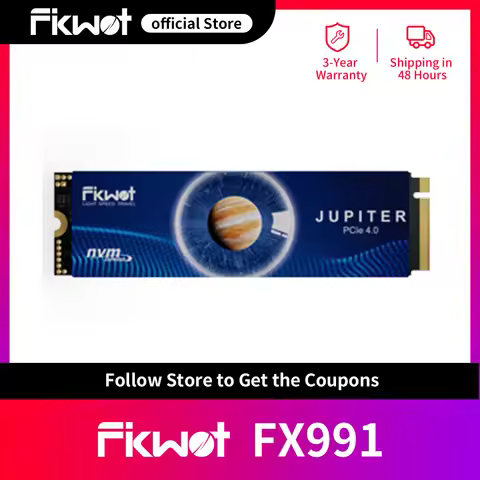Fikwot FX991 M.2 SSD PCIe4.0x4 7300MB/s 1TB 2TB 4TB M2 2280 SSD 3D QLC NAND Internal Solid State Dri
