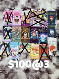 清！泡泡瑪特Popmart Pucky Dimoo disney princess skullpanda 密林古堡 harry potter畢奇哈利波特 rico