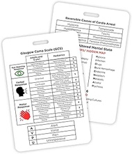 GCS Glasgow Coma Scale Reversible Causes of Cardiac Arrest Altered Mental State Sepsis 6.7x9.9cm Car