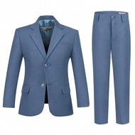 Boys Suits 2-Pieces Suit Set Toddler Tuxedos Dresswear Ring Bearer Outfit Wedding Blazer Pants Forma