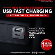 USB Fast Charging Otoproject OEM Mobil Corolla Cross / Raize / Rocky Charger [BISA COD]