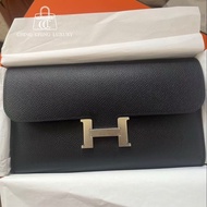 🌈Hermes🌟Constance Wallet🌟黑色銀扣🧡99新🌟Epsom皮🌟已hold🌈