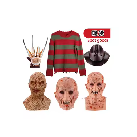 YUNDA Halloween New Jason Freddy COS Costume Performance Clothing Adult Freddy COS Costume Stock YUN