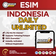 eSIM INDONESIA Daily Unlimited|1-7 DAYS | eSIM Activated Instantly