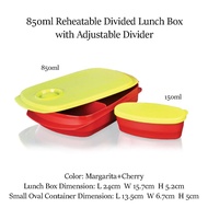 Tupperware Reheatable Divided Lunch Box (1pc) 850ml