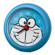 RHYTHM Doraemon Wall Clock Table Clock Reinforced drip-proof clock that can be used in the bath Blue Φ11.8x4.8cm 4KG716DR04 【Direct from Japan】