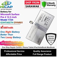 HICAP Microsoft Laptop Battery G3HTA027H DYNR01 5087mAh for Microsoft Surface Pro 4 12.3-inch Model 