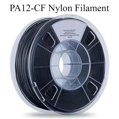 PA12-CF Nylon Filament,Carbon Fiber Nylon Filament 1.75mm,High Strength,High Precision,No Warpage,Lo