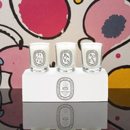 Official Authentic Diptyque Aromatherapy Candle scented candle Set 3 x 70g