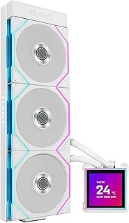 Lian Li HydroShift II LCD-S 360TL All In One CPU Cooler – 360mm Radiator, 3.4” IPS LCD Display, Inte