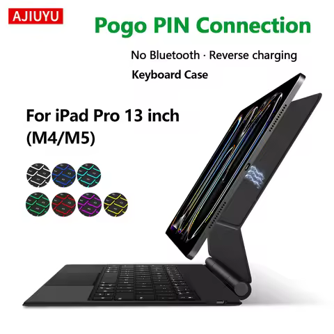 Magic Keyboard Case for iPad Pro 13 Inch iPad Pro (M5) (M4) 13" Smart Pogo Pin Direct Connection Mul