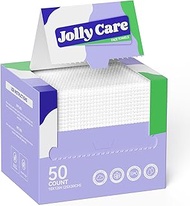 Jolly Care Disposable Face Towels, 10"×12" XL Face Towelette Disposable, Soft Makeup Remover Dry Wip