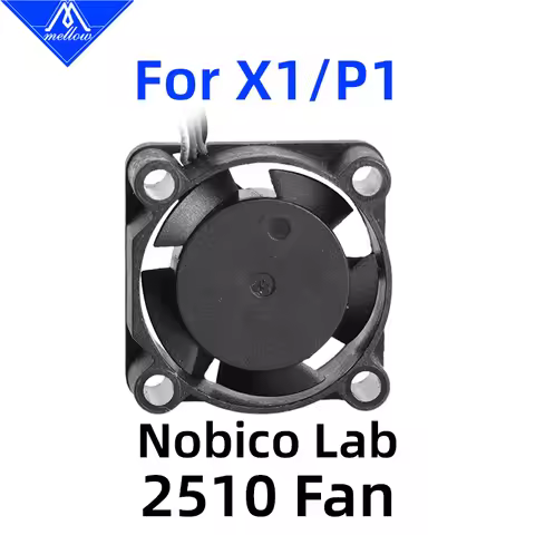 Mellow Dual Ball Bearing 2510 Cooling Fan For Bambu Lab X1 X1C / P1 P1S P1P Hotend Cooling Fan 3D Pr