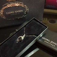 GEORG JENSEN  瑪瑙黑2010。全新典藏增值項鍊