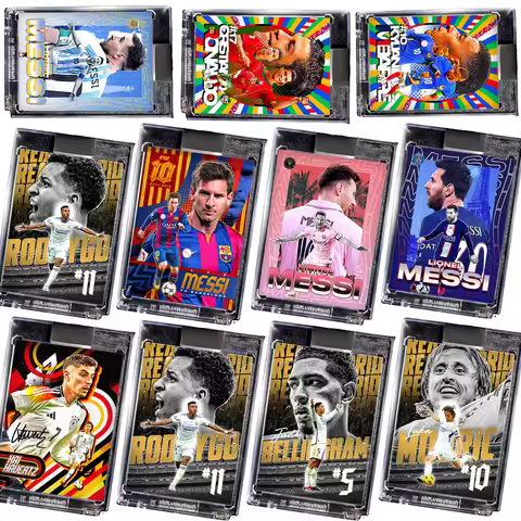PANINI DIY homemade Messi Ronaldo Neymar Mbappe Modric Bruyne Christmas birthday gifts Collect card 