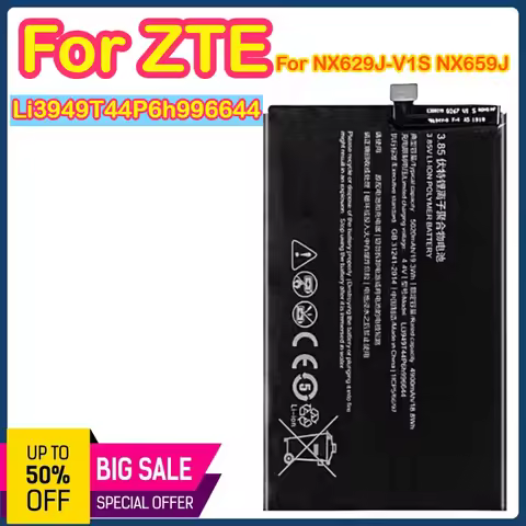 Li3949T44P6h996644 5020mAh 3.85V Battery For ZTE Nubia Red Magic 3 NX629J Li3949T44P6h996644 5020mAh
