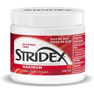 StridexMediedAcnePads,Maximum,55Count–FacialWipes,AlcoholFree,AcneTreatmentforFace,ForModerateAcne,o