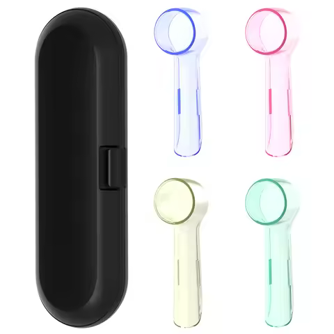Toothbrush Travel Case Compatible with Oral B Pro 1000 1500 Electric Toothbrushes, Includes 4 Pcs Br