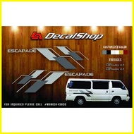 ﹊ ㍿ ◧ Nissan Urvan Escapade Sticker Decals Stock