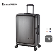 日本品牌 7828 II 2026升級版20"/26"/28" 日本鋼芯HINOMOTO避震輪前揭+中開行李箱黑色