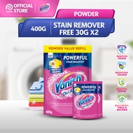 Vanish Stain Remover Pink Oxi Action, Detergent Powder, 400g FOC 30g x 2