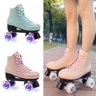 professional 34-45 high speed 85a pu flash wheel leather roller skate adult man women beginner kids 