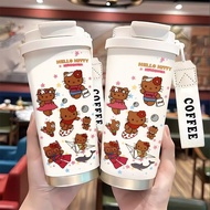 office insulated cup handy cup coffee cup sports children's kettle office KT Cartoon Coffee Cup Thou