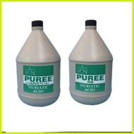 ☈ ✟ PUREE MURIATIC ACID COMMERCIAL / PURE 350ML, 1LITER, 1 GALLON PANLINIS SA CR MULTIPURPOSE CLEAN