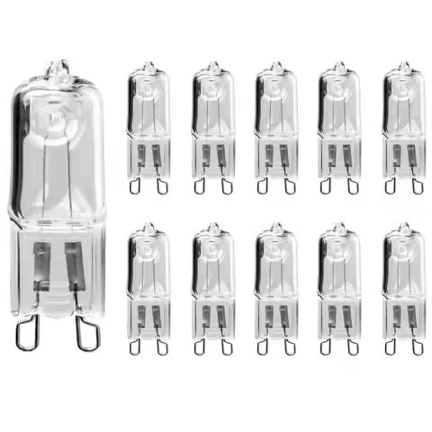 10PCS G9 220V 20W 25W 40W 60W Eco Halogen Light Bulbs Capsule LED Lamp Bulbs Inserted Beads Crystal 