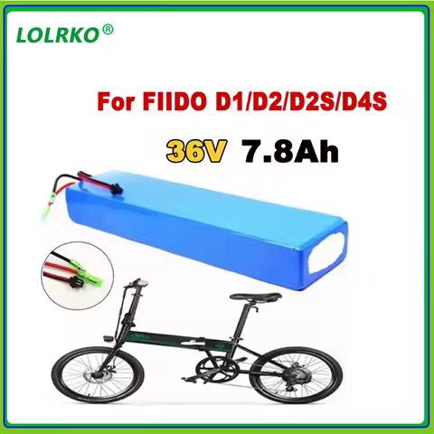 10S3P 36V 7.8Ah 10.5Ah 14Ah Suitable for FIIDO D1/D2/D2S D4S Folding Electric Vehicle Lithium Ion Ba