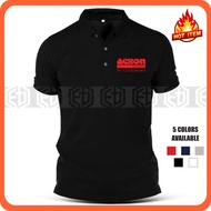 Baju Sulam Aircond Acson Cool T-Shirt Shirts Cotton Polo T Shirt Uniform Kolar Pakaian Casual Fashio