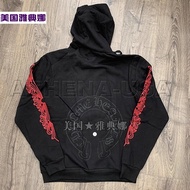 Chrome Hearts Chrome Hearts Horseshoe Red Cross Flower Arm Pullover Sweatshirt