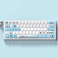 Valorant Jett Keycap Cherry Profile PBT Dye Sublimation Letter Side-engraved Light Transmission Woot