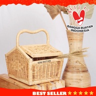 Recreational Picnic Basket for Natural Rattan Food Storage