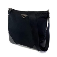 正品 PRADA 普拉達 尼龍肩背包 黑色 BT0332 二手