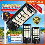 WitKey 50000W Lampu Solar Light Outdoor Lighting Solar Street Light Outdoor Waterproof LED solar out