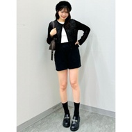 GU Japan Official Authentic Knit Openwork Cardigan Outer Preorder Black 09nc