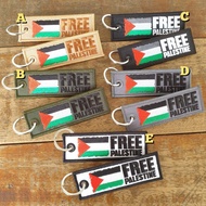Palestine embroidery keychain keychain rings