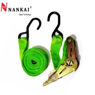 NANKAI Ratchet Tie Down 1"X5M Motorcycle Strap 5 Meters Motorcycle Belt Tie Tool 1 Inch x 5 Meters