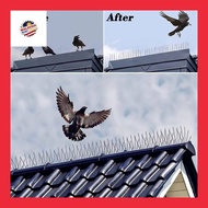 33cm Bird Repellent Mat Spikes S/Steel Animal Repeller Chase Birds Device Dashboard Penghalang Burun