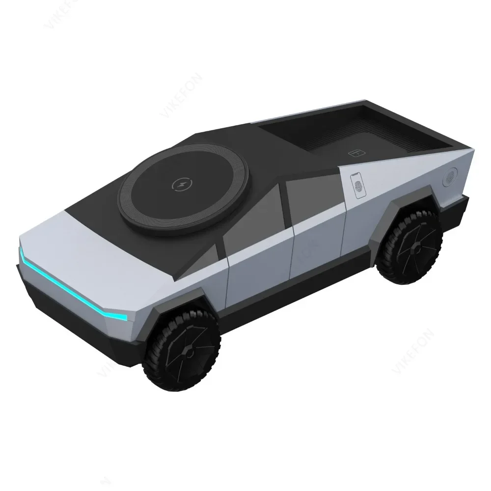 VIKEFON ขาตั้ง Qi2 3-in-1 Cyber​​Dock สถานีชาร์จไร้สายสำหรับไอโฟน 16 15 14 13 12 โปรแม็กซ์ แอร์พอด ไ