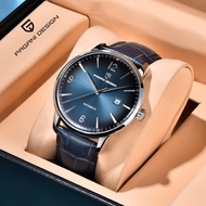 PAGANI DESIGN Automatic Watch For Men Waterproof 100m Fashion Men's Mechanical Watch Leather Strap O