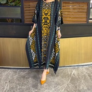 [READY STOK] KAFTAN TENUN ETNIK TERBARU / KAFTAN MODERN WANITA / BAJU LEBARAN WANITA / KAFTAN PANJAN