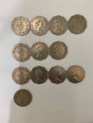 1976 1978 1979 1960 五元 一元硬幣 英女皇頭